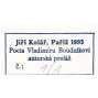 Jiří Kolář - proláž z cyklu Pocta Vladimíru Boudníkovi 1993 Paříž Signováno koláž