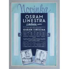 Reklamní leták OSRAM LINESTRA s jednou paticí