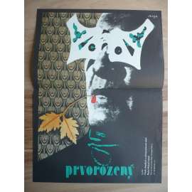 Prvorozený (filmový plakát, film USA 1984, režie Michael Apted, Hrají: Teri Garr, Peter Weller, Christopher Collet, Corey Haim)