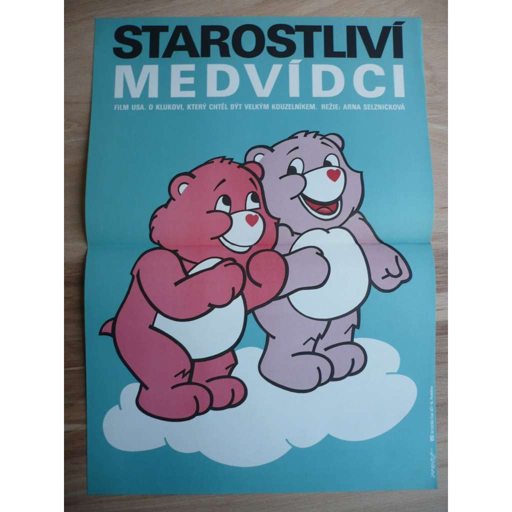 Starostliví medvídci (filmový plakát, animovaný film USA 1985, režie Arna Selznicková)