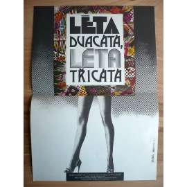 Léta dvacátá, léta třicátá (filmový plakát, film Polsko 1983, režie Janusz Rzeszewski, Hrají: Grażyna Szapołowska, Piotr Fronczewski, Krzysztof Kowalewski)