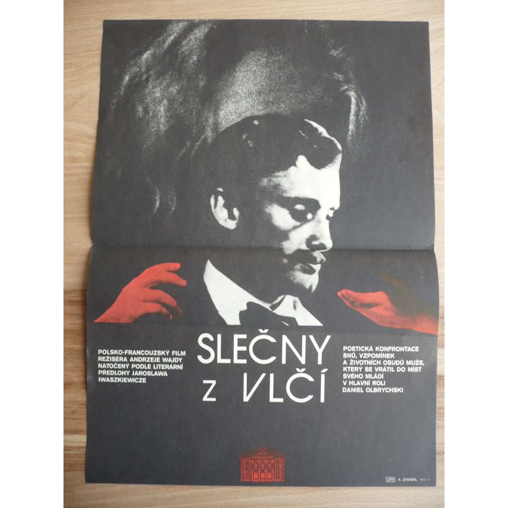 Slečny z Vlčí (filmový plakát, film Polsko-Francie 1979, režie Andrzej Wajda, Hrají: Daniel Olbrychski, Anna Seniuk, Christine Pascal)