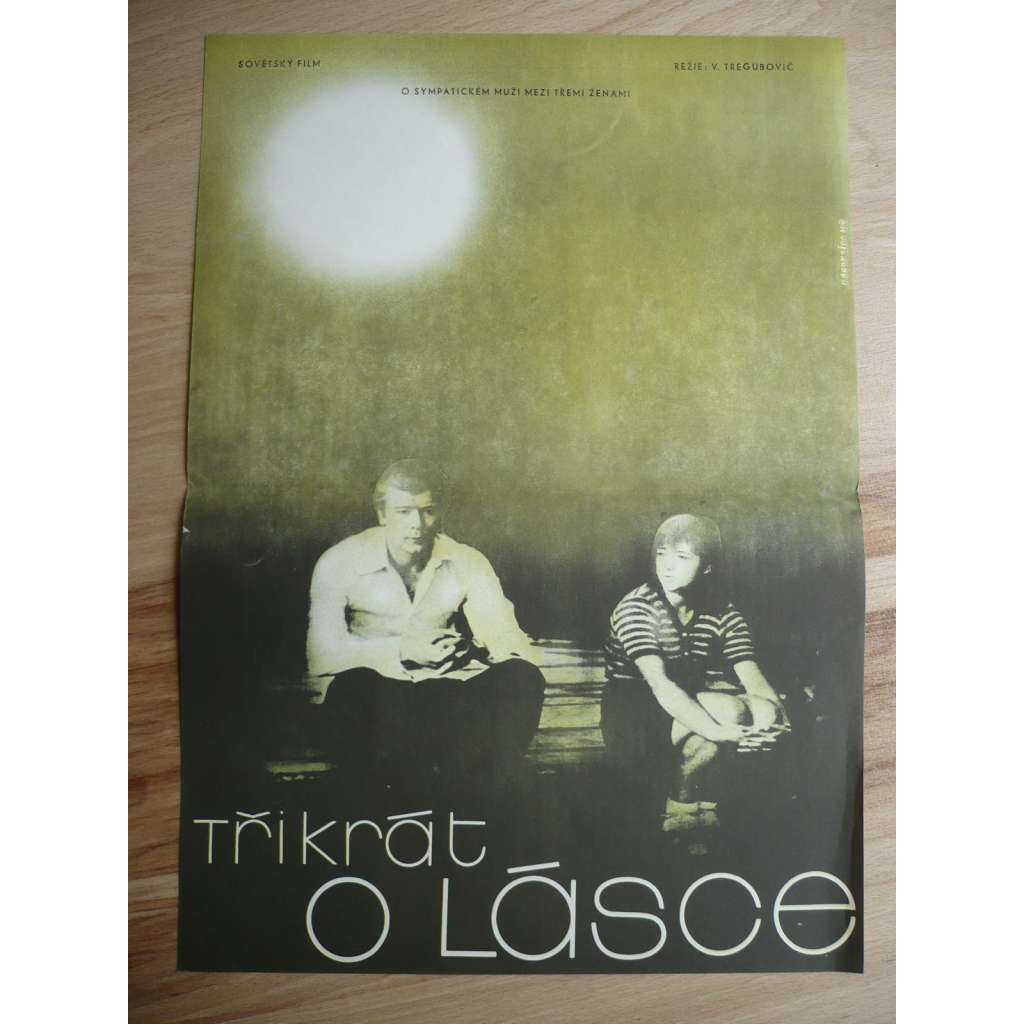 Třikrát o lásce (filmový plakát, film SSSR 1982, režie Viktor Tregubovič)