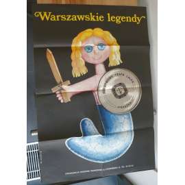 Warszawskie legendy (plakát, loutky, Polsko, Teater Laler, Frazska, 1978)