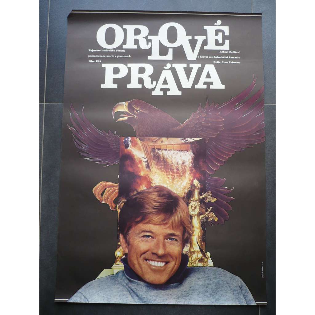 Orlové práva (filmový plakát, film USA 1986, režie Ivan Reitman, Hrají: Robert Redford, Debra Winger, Daryl Hannah)