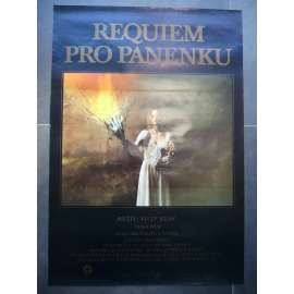 Requiem pro panenku (filmový plakát, film ČSSR 1991, režie Filip Renč, Hrají: Aňa Geislerová, Eva Holubová, Barbora Hrzánová)