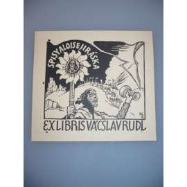 Jan Konůpek (1883 - 1950) - EX LIBRIS - Dřevoryt, signovaná grafika