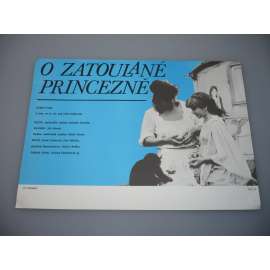 O zatoulané princezně (filmový plakát, papírová fotoska, slepka, film ČSSR 1987, režie Antonín Kachlík, rají: Lucie Tomková, Oldřich Vlach, Táňa Fischerová)