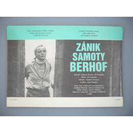 Zánik samoty Berhof (filmový plakát, papírová fotoska, slepka, film ČSSR 1983, režie Jiří Svoboda, Hrají: Ladislav Křiváček, Jana Brejchová, Marek Probosz)