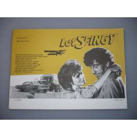 Let Sfingy (filmový plakát, papírová fotoska, slepka, film Francie 1984, režie Laurent Ferrier, Hrají: Miou-Miou, Alain Souchon, Jean Benguigui)