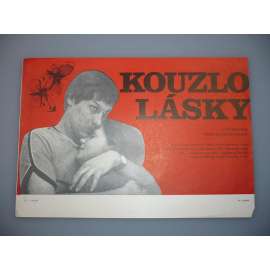 Kouzlo lásky (filmový plakát, papírová fotoska, slepka, film SSSR 1983, režie  Sergej Mikaeljan, Hrají: Oleg Jankovskij, Jevgenija Glušenko, Natalija Jegorova,)