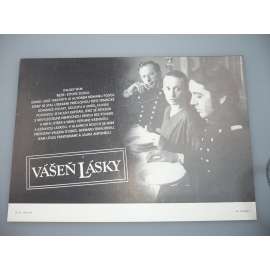 Vášeň lásky (filmový plakát, papírová fotoska, slepka, film Itálie 1981, režie Ettore Scola, Hrají: Bernard Giraudeau, Laura Antonelli, Jean-Louis Trintignant)