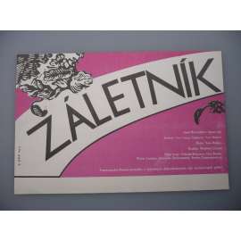 Záletník (filmový plakát, papírová fotoska, slepka, film Francie 1976, režie Yves Robert, Hrají: Jean Rochefort, Claude Brasseur, Guy Bedos)