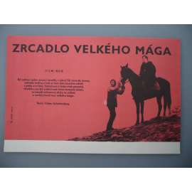 Zrcadlo velkého mága (filmový plakát, papírová fotoska, slepka, film NDR 1980, režie Dieter Scharfenberg, Hrají: Jutta Wachowiak, Juraj Ďurdiak, Eberhard Esche)