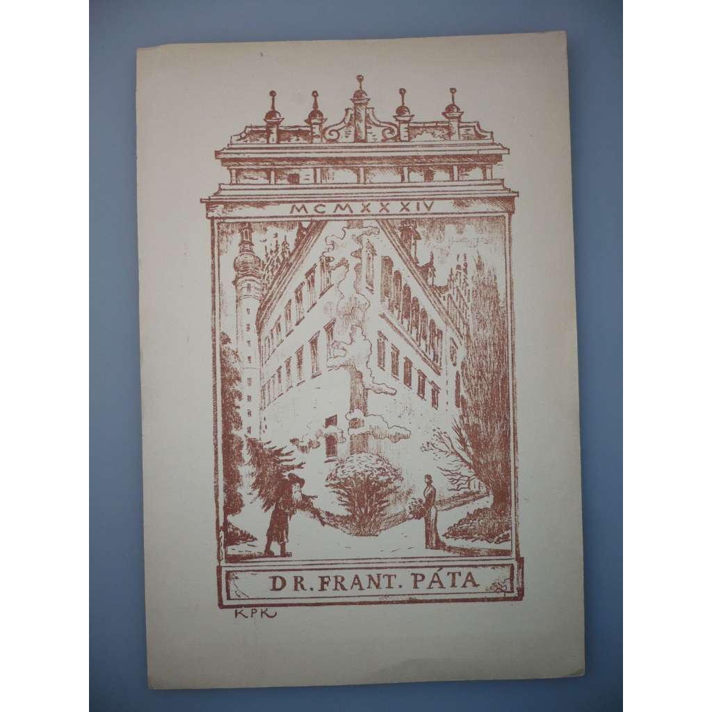 Jan Konůpek (1883 - 1950) - EX LIBRIS - Litografie, grafika