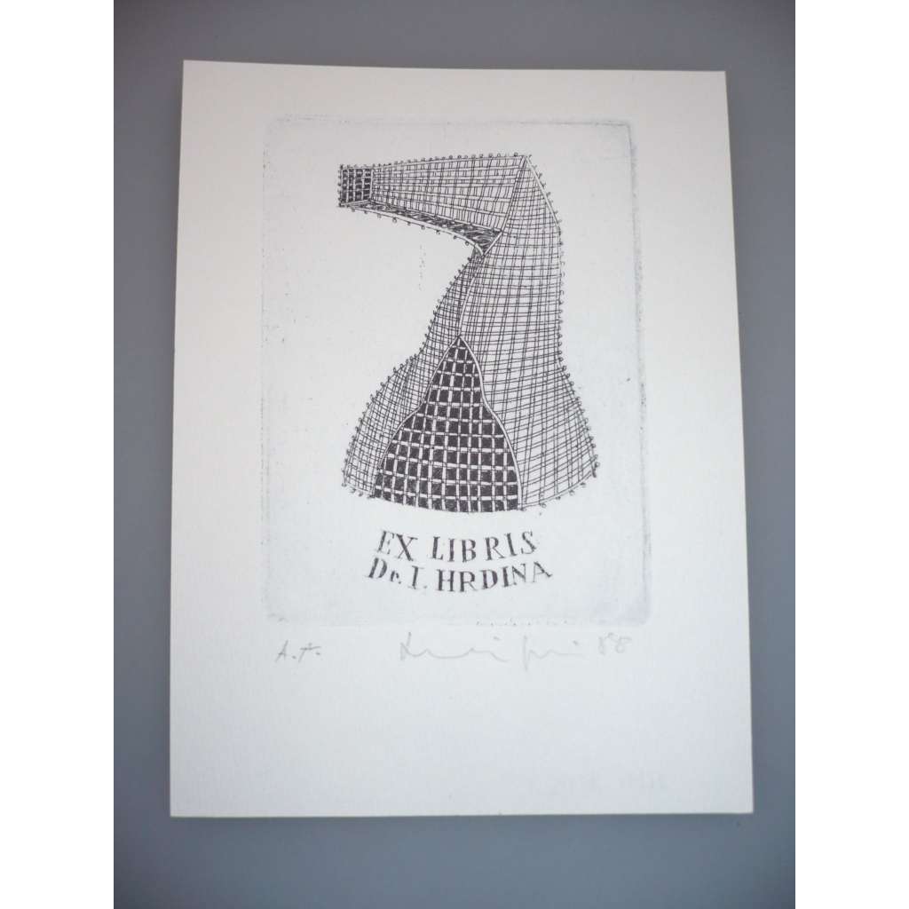 Jiří Mika (1946 - 2012) - EX LIBRIS - Lept, signovaná grafika