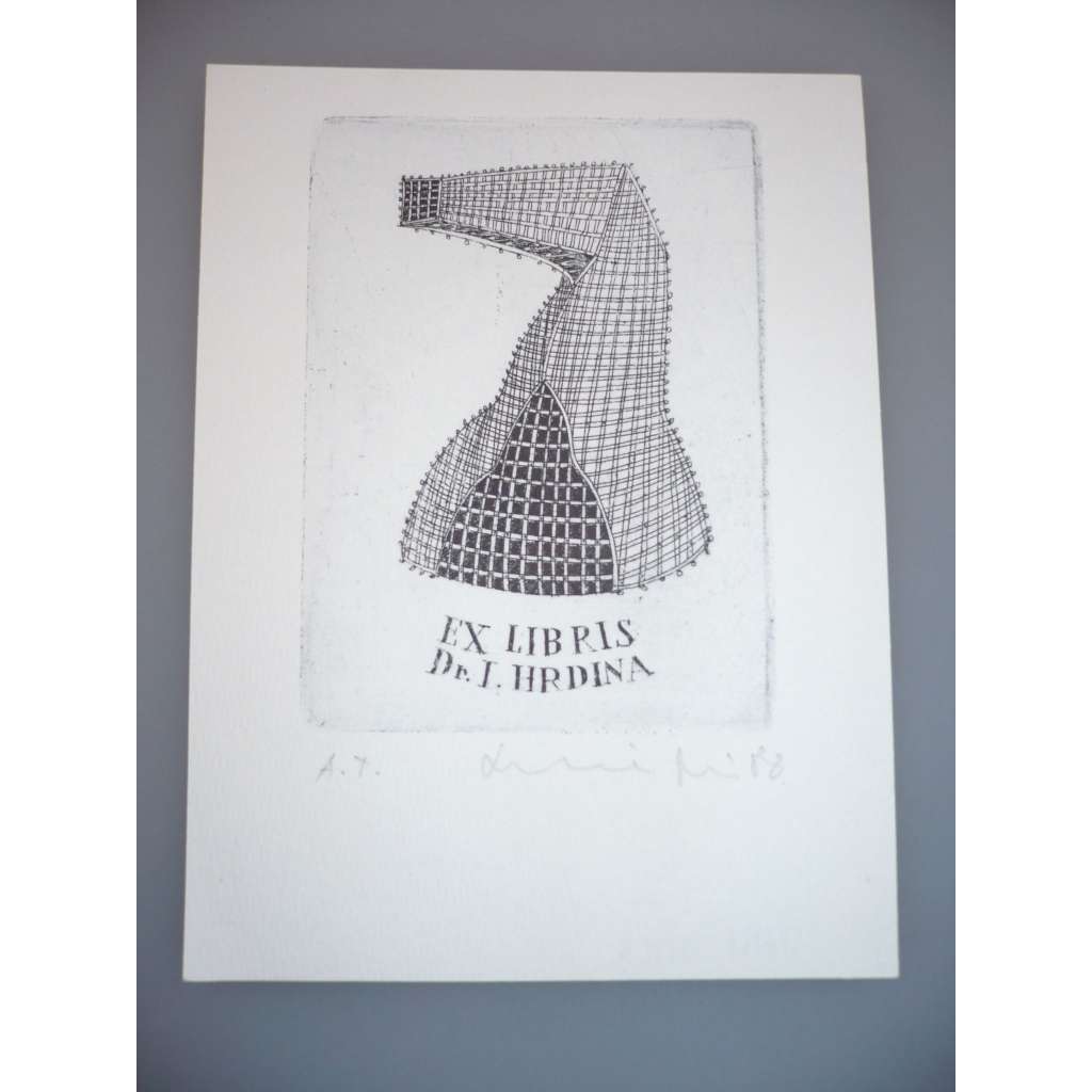 Jiří Mika (1946 - 2012) - EX LIBRIS - Lept, signovaná grafika