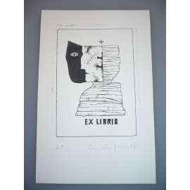 Jiří Mika (1946 - 2012) - EX LIBRIS - Lept, signovaná grafika 1984