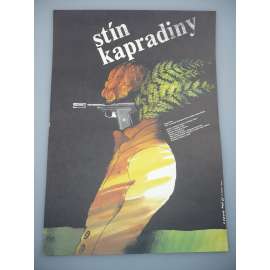 Stín kapradiny (filmový plakát, film ČSSR 1984, režie František Vláčil, Hrají: Marek Probosz, Zbigniew Suszyński, Miroslav Macháček)