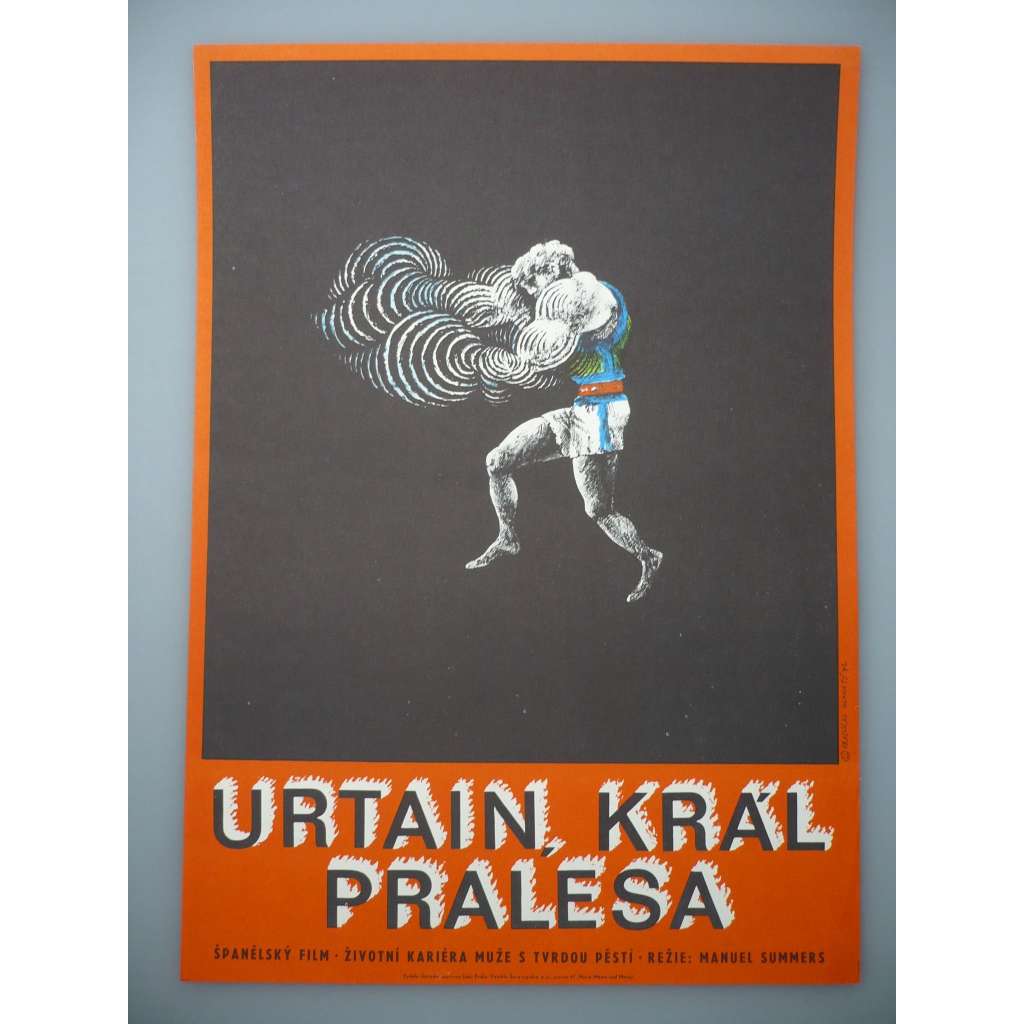 Urtain, král pralesa (filmový plakát, film Španělsko 1969, režie Luis Cuadrado, Hrají: Marisol, Antonio P. Costafreda, Luis Sánchez Polack)