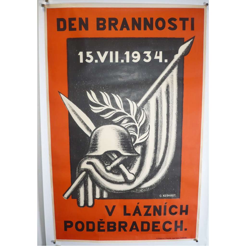 Den brannosti 15.7.1934 v lázních Poděbradech, Poděbrady - plakát