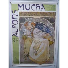 Alfons Mucha (1860 - 1939) - Výstava 1980 Jízdárna Pražský Hrad, Národní galerie v Praze - Plakát