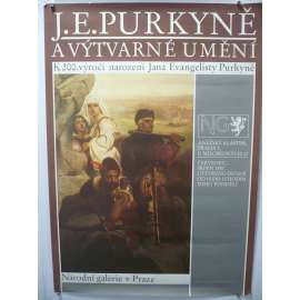 J. E. Purkyně a výtvarné umění - K 200. výročí narození Jana Evangelisty Purkyně - Národní galerie v Praze 1987, výstava - plakát