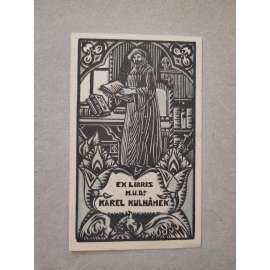 Karel Němec (1879 - 1960) - EX LIBRIS Karel Kulhánek - dřevoryt, grafika, nesignováno