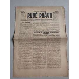 Rudé právo (23.10.1926) Ročník VII. - 1. republika, staré noviny