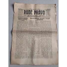 Rudé právo (1.10.1926) Ročník VII. - 1. republika, staré noviny