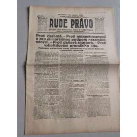 Rudé právo (20.10.1926) Ročník VII. - 1. republika, staré noviny