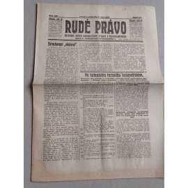 Rudé právo (7.8.1926) Ročník VII. - 1. republika, staré noviny