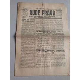 Rudé právo (8.8.1926) Ročník VII. - 1. republika, staré noviny