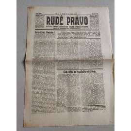 Rudé právo (11.8.1926) Ročník VII. - 1. republika, staré noviny