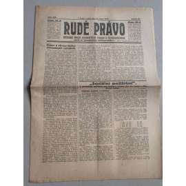 Rudé právo (17.8.1926) Ročník VII. - 1. republika, staré noviny