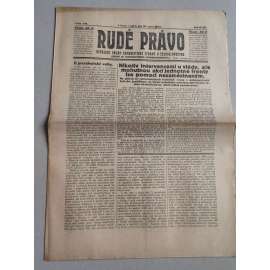 Rudé právo (20.8.1926) Ročník VII. - 1. republika, staré noviny