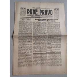 Rudé právo (21.8.1926) Ročník VII. - 1. republika, staré noviny