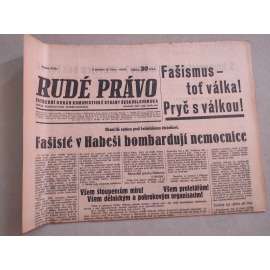 Rudé právo (5.10.1935) - 1. republika, staré noviny