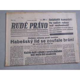 Rudé právo (8.10.1935) - 1. republika, staré noviny