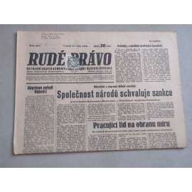 Rudé právo (11.10.1935) - 1. republika, staré noviny