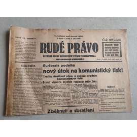 Rudé právo (1.9.1929; ročník X.) - 1. republika, staré noviny