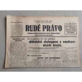 Rudé právo (17.9.1929; ročník X.) - 1. republika, staré noviny