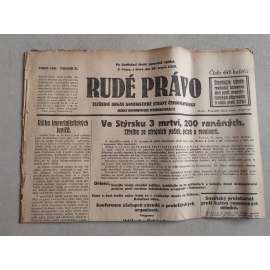 Rudé právo (20.8.1929; ročník X.) - 1. republika, staré noviny