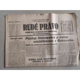 Rudé právo (31.8.1929; ročník X.) - 1. republika, staré noviny