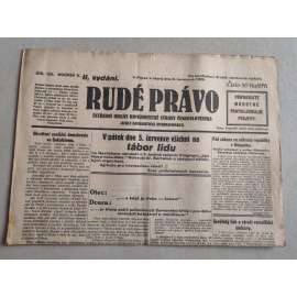 Rudé právo (2.7.1929; ročník X.) - 1. republika, staré noviny