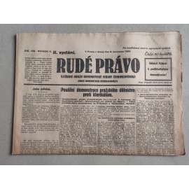 Rudé právo (9.7.1929; ročník X.) - 1. republika, staré noviny