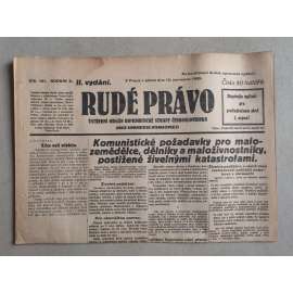 Rudé právo (12.7.1929; ročník X.) - 1. republika, staré noviny