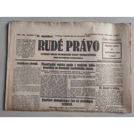 Rudé právo (14.7.1929; ročník X.) - 1. republika, staré noviny