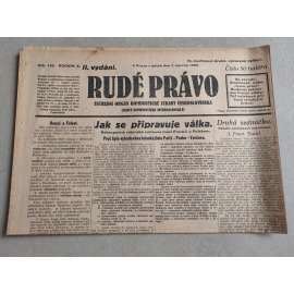 Rudé právo (7.6.1929; ročník X.) - 1. republika, staré noviny