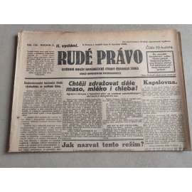 Rudé právo (9.6.1929; ročník X.) - 1. republika, staré noviny